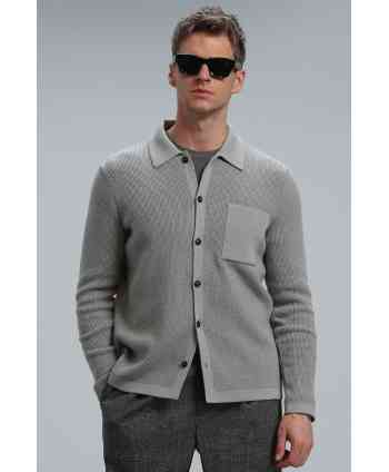 112100043 SOLID CARDIGAN